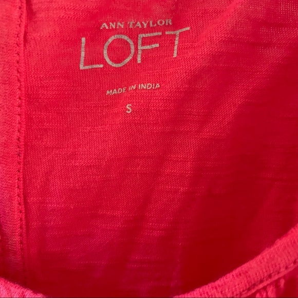 Ann Taylor Loft pink women’s top size small - Picture 3 of 7